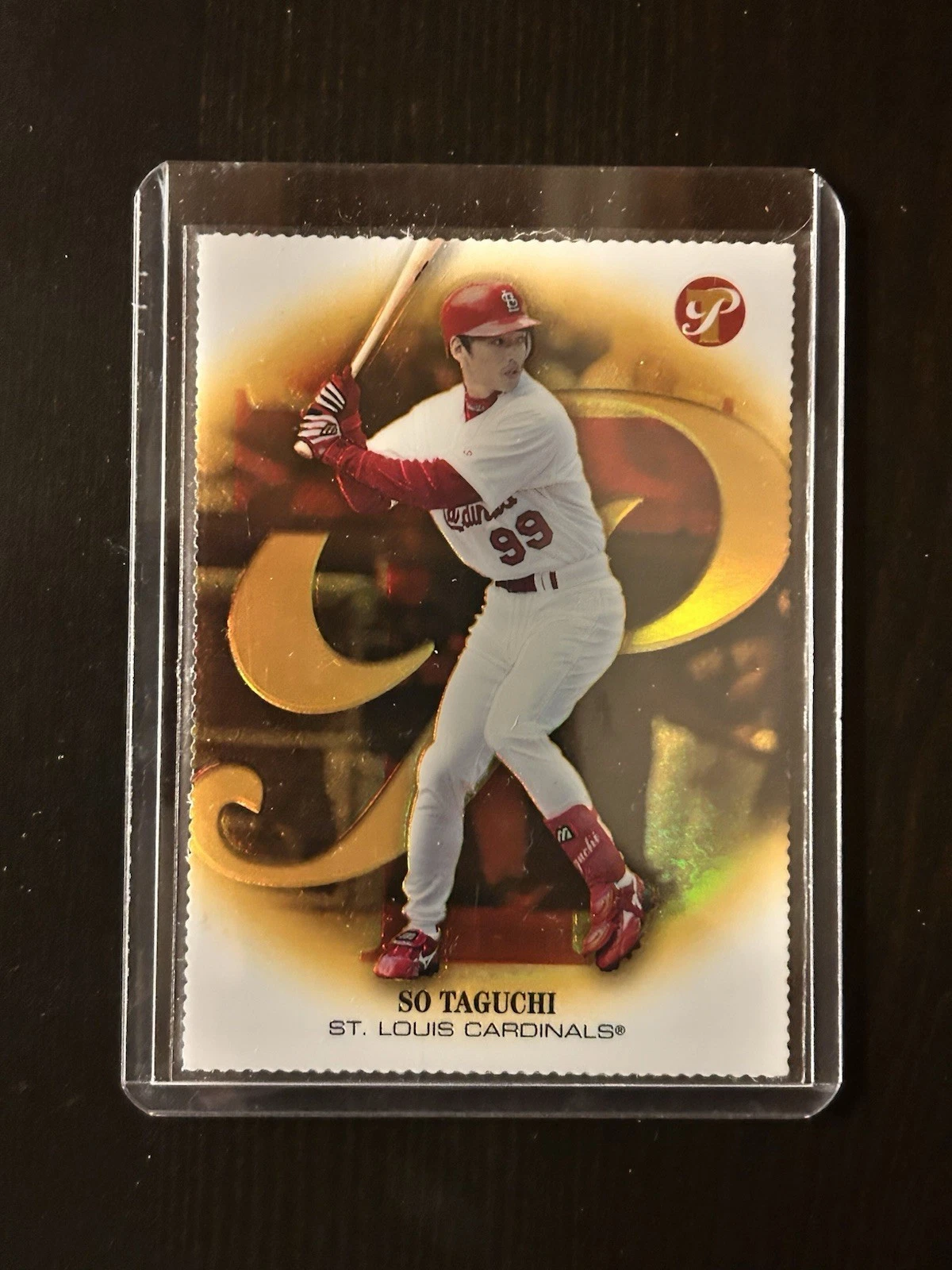 2002 Topps Pristine So Taguchi Gold Refractor #/70 #201 Rookie Card RC Cardinals