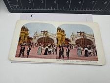 1904 Worlds Fair Entrance to Pike Plaza St Louis Ingersoll Stereoview No 94