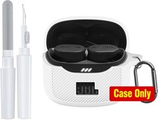 Protective Earbuds Case Cover in Soft Silicone for JBL Tune Buds 2 with Carabine