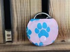 Hundemarkentasche Pfoten rosa/blau/ Handgefertigt