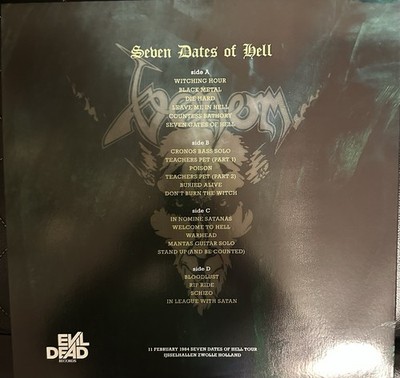 Venom - Seven Dates Of Hell Tour 1984 - 2LP Colored Vinyl | eBay