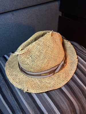 DSQUARED2 Größe L HAT HUT Strohhut MÜTZE CAP Fischerhut 100% Jute