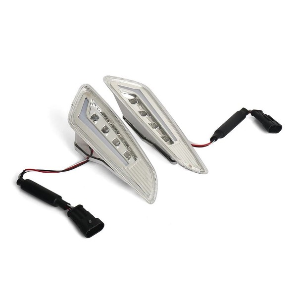 Eurowagens Motorrad LED Bremsleuchten Blinker RüCkleuchten Front Klar-image
