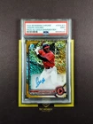 2022 Bowman Chrome 1ST Prospect Gold Shimmer/50 Auto Jaison Chourio PSA 9 FCMY