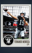 Fernando Mendoza Raiders NFL #15 football card 