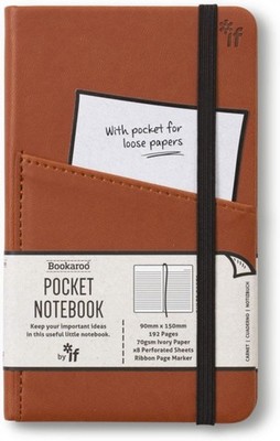 Bookaroo Pocket Notebook (A6) Journal - Brown (Paperback Book)
