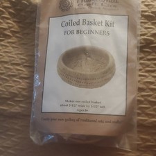 Traditional Craft Kits Basketry Coiled Basket Kit for Beginners 2.5" x 1.5"