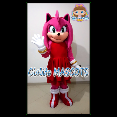 AMY ROSE of sonic Mascot Costume cosplay botarga halloween cartoon