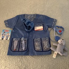 Melissa  Doug Veterinarian Costume Age 3-6 With Accessories New