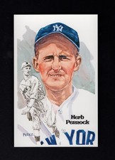 #54 HERB PENNOCK, Yankees/Red Sox/A's ~ Perez-Steele HOF postcard #9633/10,000