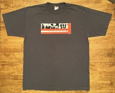 U2 2001 Elevation US Tour Double-Sided Shirt XL Murina Made in USA Gray
