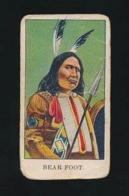 1910 E50 Dockman & Sons Gum WILD WEST GUM -BEAR FOOT