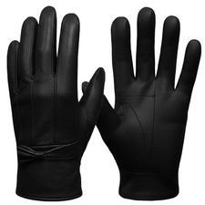 Ladies Women Soft Sheepskin Real 100% Winter Warm Thermal Leather Gloves