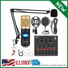 Home Studio Recording Kit Podcast Music Mixer Condenser Microphone Set Equipment