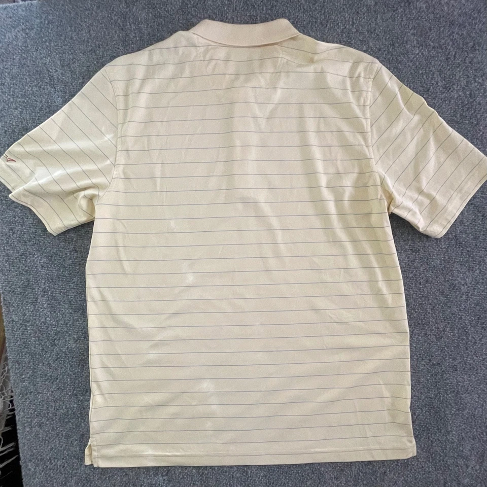 Рубашка поло для гольфа мужская Greg Norman ML75 Play Dry размер XL масляно-желтая в полоску - Изображение 3 из 4