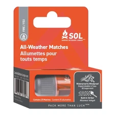 SOL All-Weather Matches: 25-pack