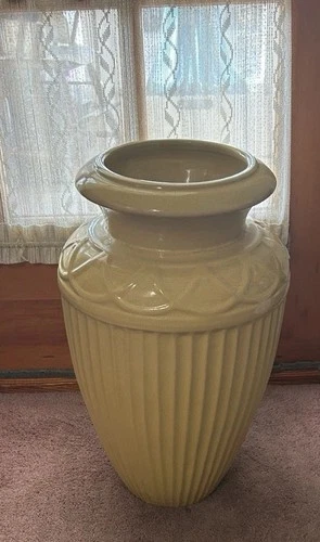 Vintage Roseville ceramic pottery vase 20”