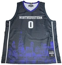 Northwestern Wildcats Boo Buie #0 Urban Champs Jersey Chicago Skyline XL