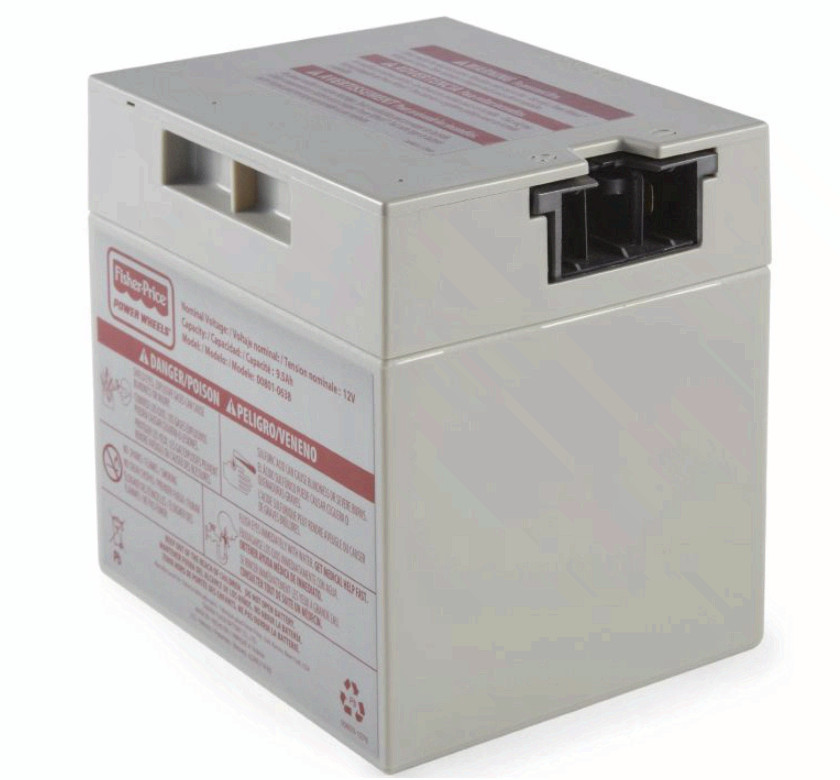 Power Wheels 12V Battery 00801-0638 1001175653 Fisher Price OEM