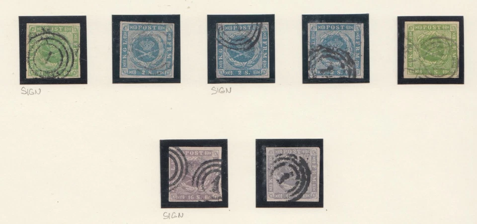 DENMARK 1851-1862 FANTASTIC COLLECTION 73 CLASSIC STAMPS - ONLY LUXUS QUALITY !! - Bild 3 von 4