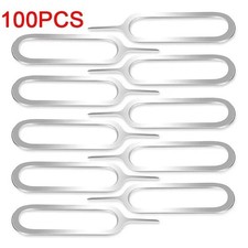 10/50/100Pcs Anti-Lost Eject Sim Card Tray Open Pin Needle Key Tool Ejetor For M