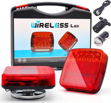 Rechargeable Magnetic Wireless Trailer Lights Kit - IP67 Waterproof LED Signals