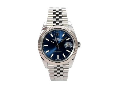 Rolex Datejust 41 Ref. 126334 Edelstahl Weißgold Blau Jubile-Band