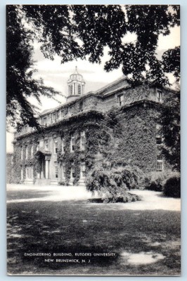 c1940 New Brunswick New Jersey Postcard Engineering Building Rutgers University