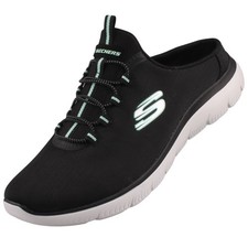 Skechers Summits Simply Sweet Damen Sabot Sneaker Schwarz 150267-BLK Pantolette