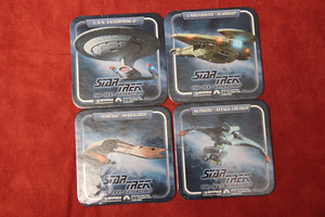 Star Trek The Next Generation Ships Coaster Lot Of 4