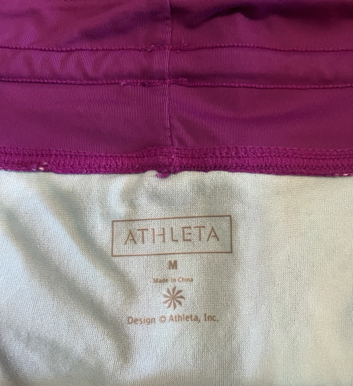 Athleta Womens Medium Purple Pattern Athletic Sho… - image 3