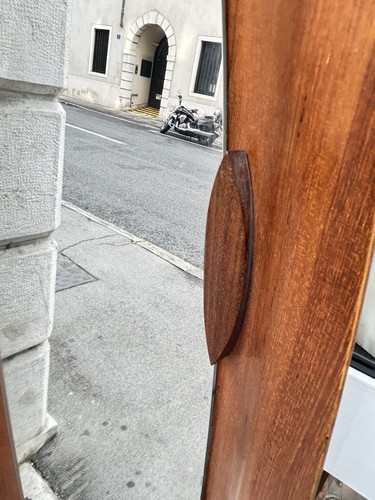 GRANDE SPECCHIO ANNI 60 LEGNO DI TEACK CAMPO & GRAFFI ITALIAN DESIGN MIRROR - Foto 7 di 13