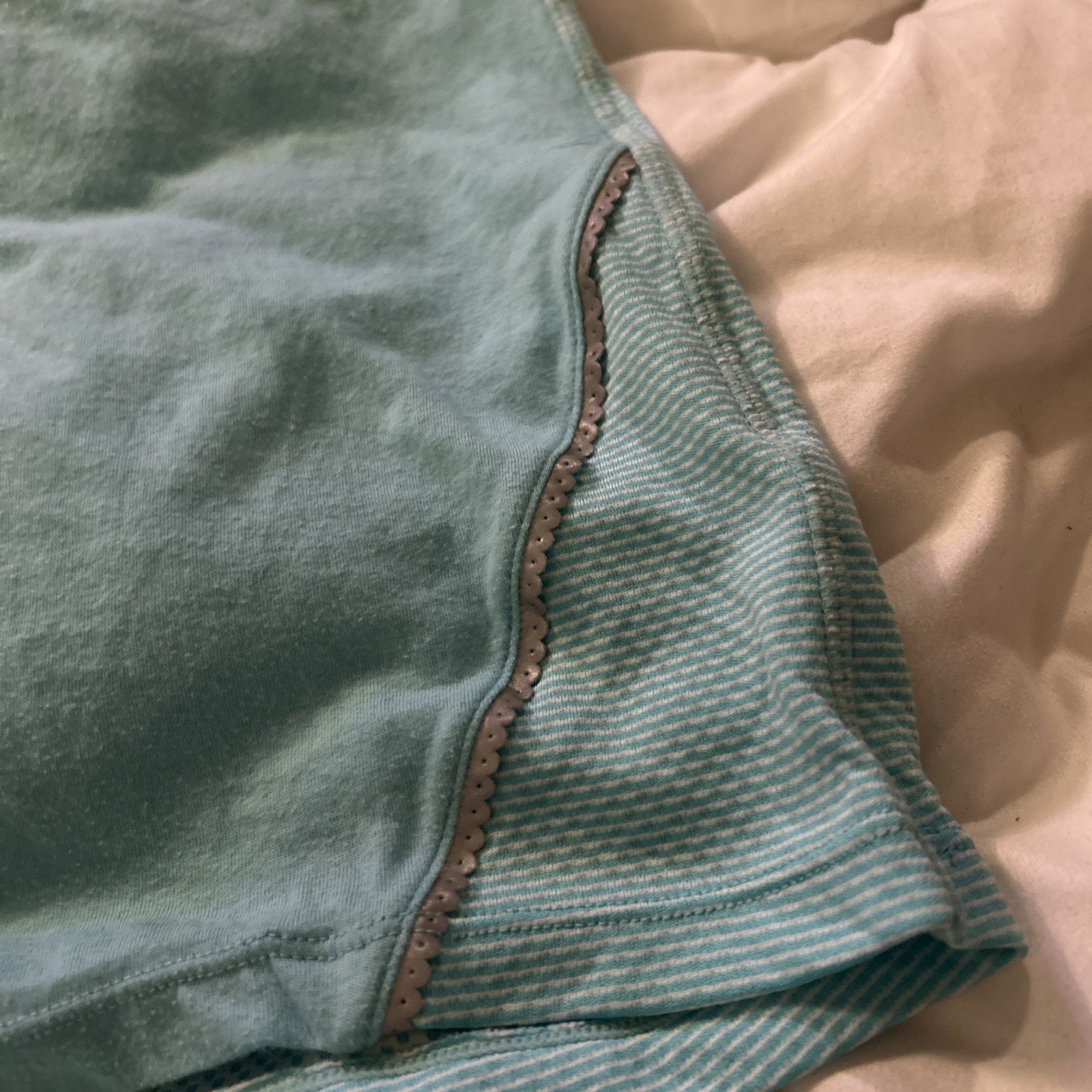 Athletic Medium Turquoise Pullover Reflective Str… - image 4