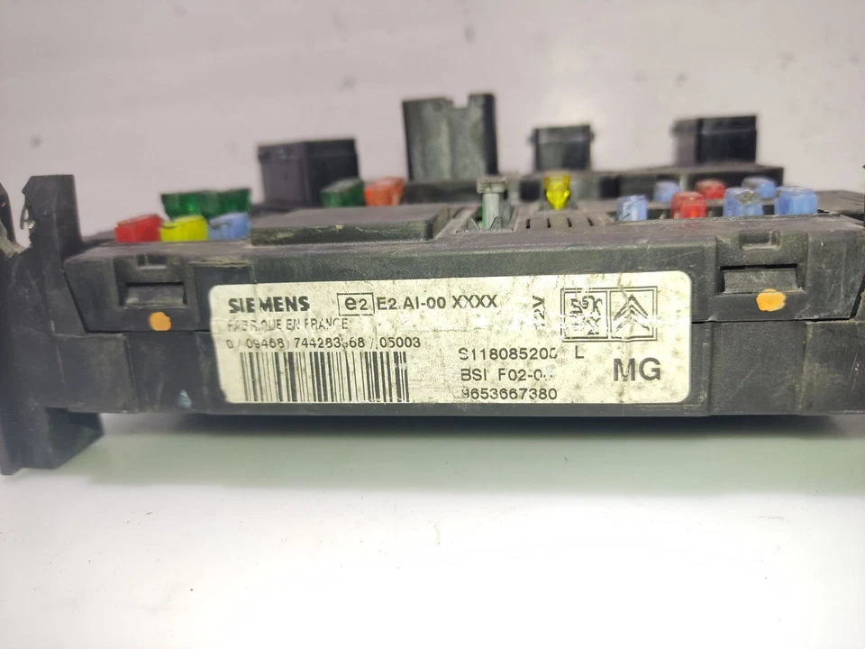 9653667380 CENTRALITA BSI / S118085200 / E2A1-00 / 2352420 PARA CITROËN C3 I FC - Imagen 3 de 4