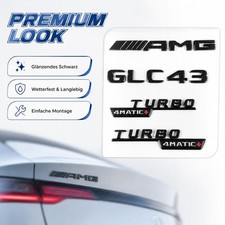 Abdeckungen Optik Schwarze GLC43 TURBO4matic+ Für Mercedes GLC-Klasse AMG Abdeckungen Optik Schwarze GLC43 TURBO4matic+ Für Mercedes GLC-Klasse AMG