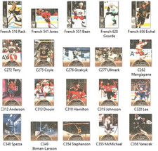 2021-22 Upper Deck Extended Series Canvas and French Parallels - Pick your card