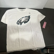 LARGE Nutrl Neutral White  NFL FOOTBALL PHILADELPHIA EAGLES MENS T-SHIRT NEW Tee
