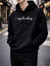 Image of Men’s Printed Hoodie Pullover Hooded Sweatshirt Casual Streetwear Sports Top