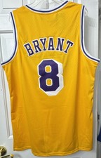 Mitchell & Ness Kobe Bryant #8 1996-97 Los Angeles Lakers Jersey Size XL Gold