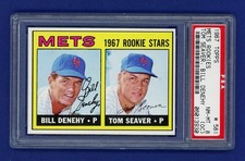 1967 Topps Mets Stars Tom Seaver RC Rookie #581 PSA 8 OC NM MT