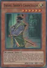 YuGiOh Enishi, Shien's Chancellor LCGX-EN241 Super Rare Englisch Played 1st