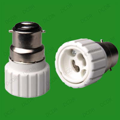 20x Bayonet BC B22 To GU10 Light Bulb Base Socket Adaptor Lamp Converter Holder