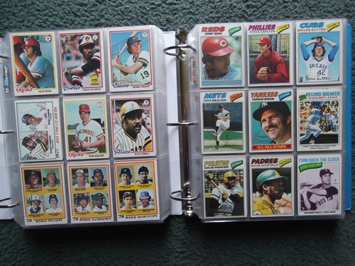 TOPPS BASEBALL NEAR COMPLETE SET LOTS-1977(630/660) & 1978(694/726)w/STARS,RC's