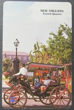 New Orleans French Quarter Carriage New Orleans Single Swap Playing Card 