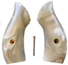 J Frame Round butt Grips fits most Smith & Wesson S&W Classic White Pearl