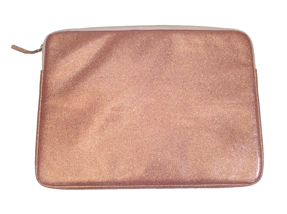 Kate Spade New York Rose Gold Glitter Sleeve for 13” Laptop Padded Zippered - Image 2 of 4
