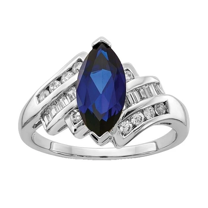 Joyería de moda de piedra de zafiro