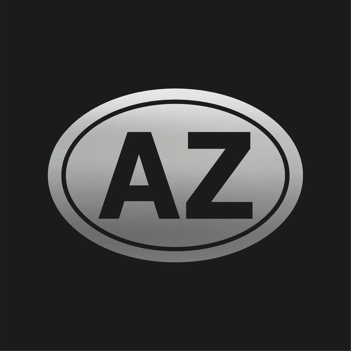Arizona AZ initials Vinyl Decal Window Oval AZ Laptop Sticker | eBay