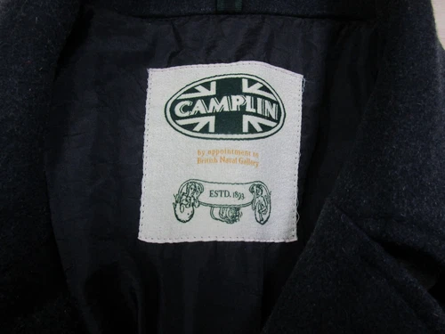 Camplin Vintage Wool Pea Coat Navy Blue Outdoor Supply Size (54) Men's Jacket image 5