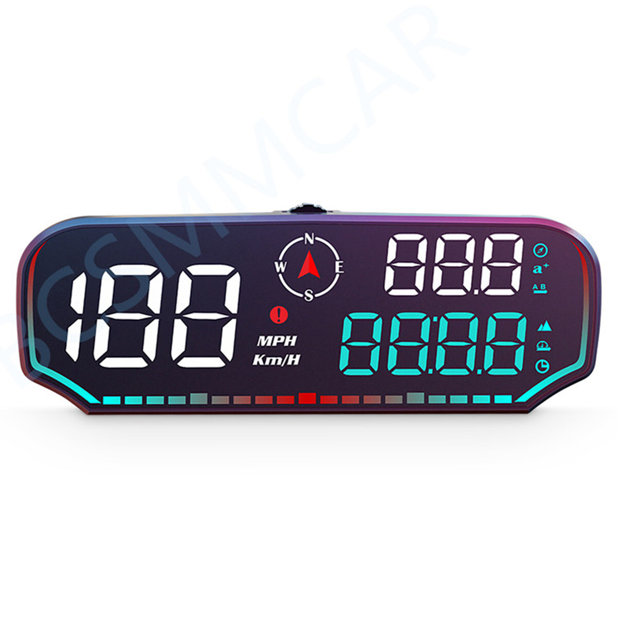 Digital HUD GPS Speedometer For Car - Overspeed Alarm, KM/MPH Switch, Data Storage